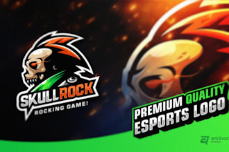 do awesome cartoon or mascot logo for twitch, esport,sports and gaming
