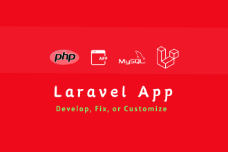 develop, fix, or customize your php, mysql, laravel web applications