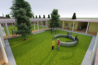 provide architectural services of designing and 3d rendering