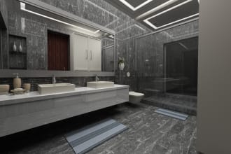 3d exterior render and 3d interior render house by 3ds max