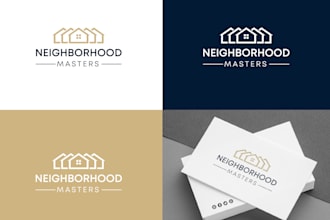 do 3 construction property or real estate logo design