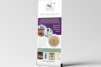 design an attractive roll up banner