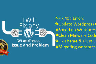 fix any wordpress issues or error fast