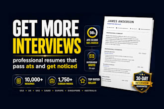 write you a resume that gets interviews and passes ats