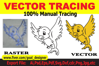 convert to vector recreate logo with in 2 hours