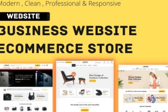 build and update a creative static website for your business