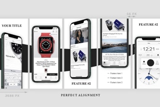 design captivating screenshots  for app store and play store