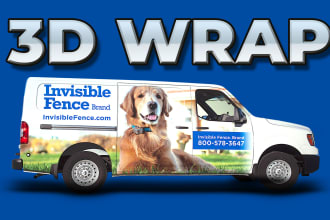 create amazing 3d vehicle wrap, car, van, and food truck wrap design