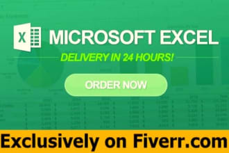 do any microsoft excel spreadsheet task in 24 hours