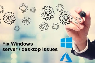provide technical support for windows server and desktops