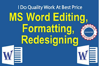 format or redesign your word documents