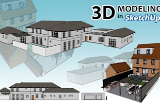 do digital 3d modelling using sketchup