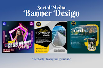 design facebook and instagram banners within 24 hours