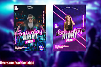 design event flyers, birthday invites, or posters