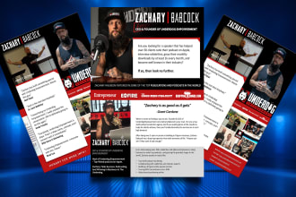 create unique electronic press kit, media kit, epk