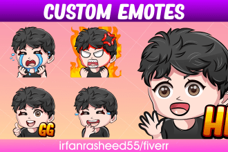 design custom twitch emotes and sub badges