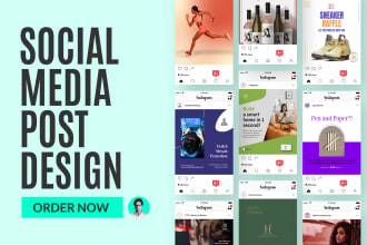 create social media posts, creative instagram story, facebook ads, meta ads