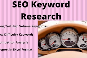 do professional SEO keyword research and competitor analysis