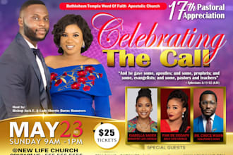create a stunning church flyer and event flyer