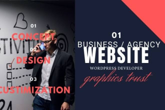 build stunning elementor pro business, agency, blog website, brizy,wpbakery
