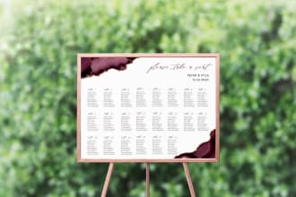 design a beautiful wedding seating chart