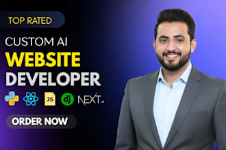 develop an ai website, ai chatbot, or custom ai app as a full stack developer