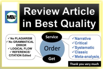 write any kind of review article in 5 days