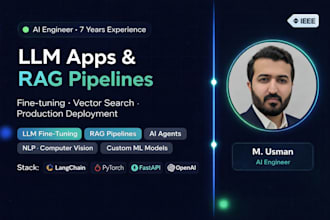 build custom llm applications, rag pipelines and ai agents in python
