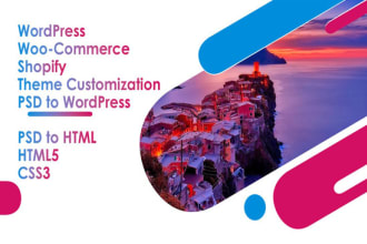 create custom woocommerce design, redesign   wordpress, woocommerce shopify