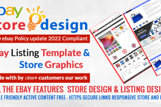 design custom ebay listing template, mobile responsive in 24 hours