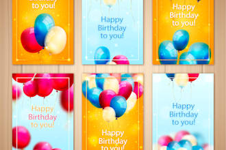 design your birthday card or any invitation card within 12hr