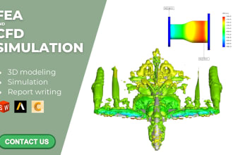 conduct fea and cfd simulation in ansys and solidworks
