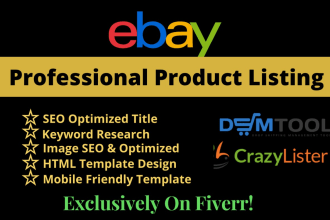 ebay listing, ebay product listing, ebay SEO listing, ebay lister