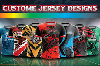 design a custom jersey for streetwear and sublimation design