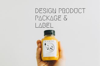 design your food product package and label