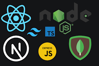 develop react, next js, node js, express, mongodb using typescript