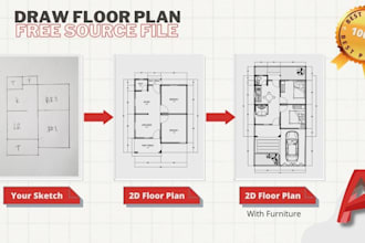 convert sketch, image or PDF into autocad drawing in 24 hours