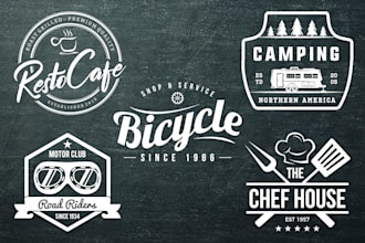 design retro vintage and badge logo