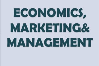 assist in economics, marketing and management essays