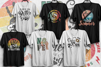 create an awesome t shirt  design just 3 hours