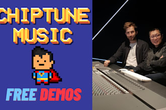 produce retro video game music in an 8 bit or chiptune style