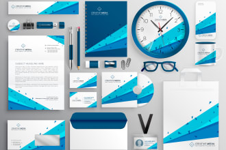 design amazing modern brand style guidelines or brand identity with logo