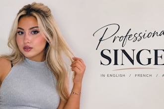 be your female singer for english, arabic or french songs
