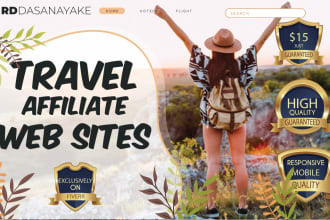 create an income potential travel affiliate website