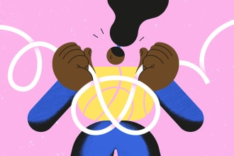 draw beautiful colorful flat illustrations