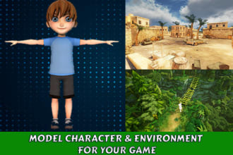 create environment models and characters
