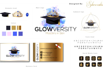 design watercolor eyelash ,hair and beauty salon logo