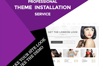 create wordpress website or setup demo