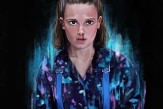 turn your photo into portrait digital paint