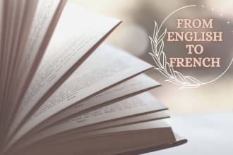 manually translate your english documents into french